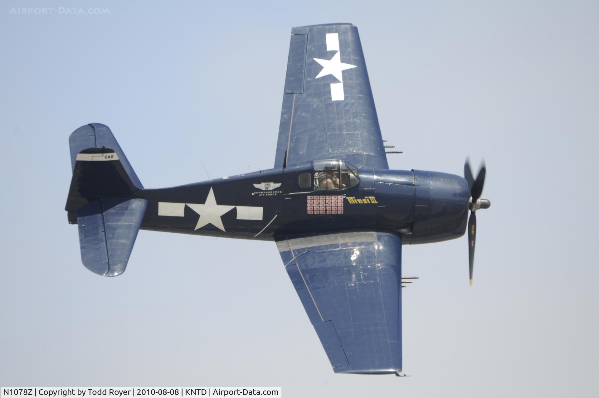 N1078Z, 1963 Grumman F6F-5 Hellcat C/N 27354801-66, Point Mugu Airshow 2010