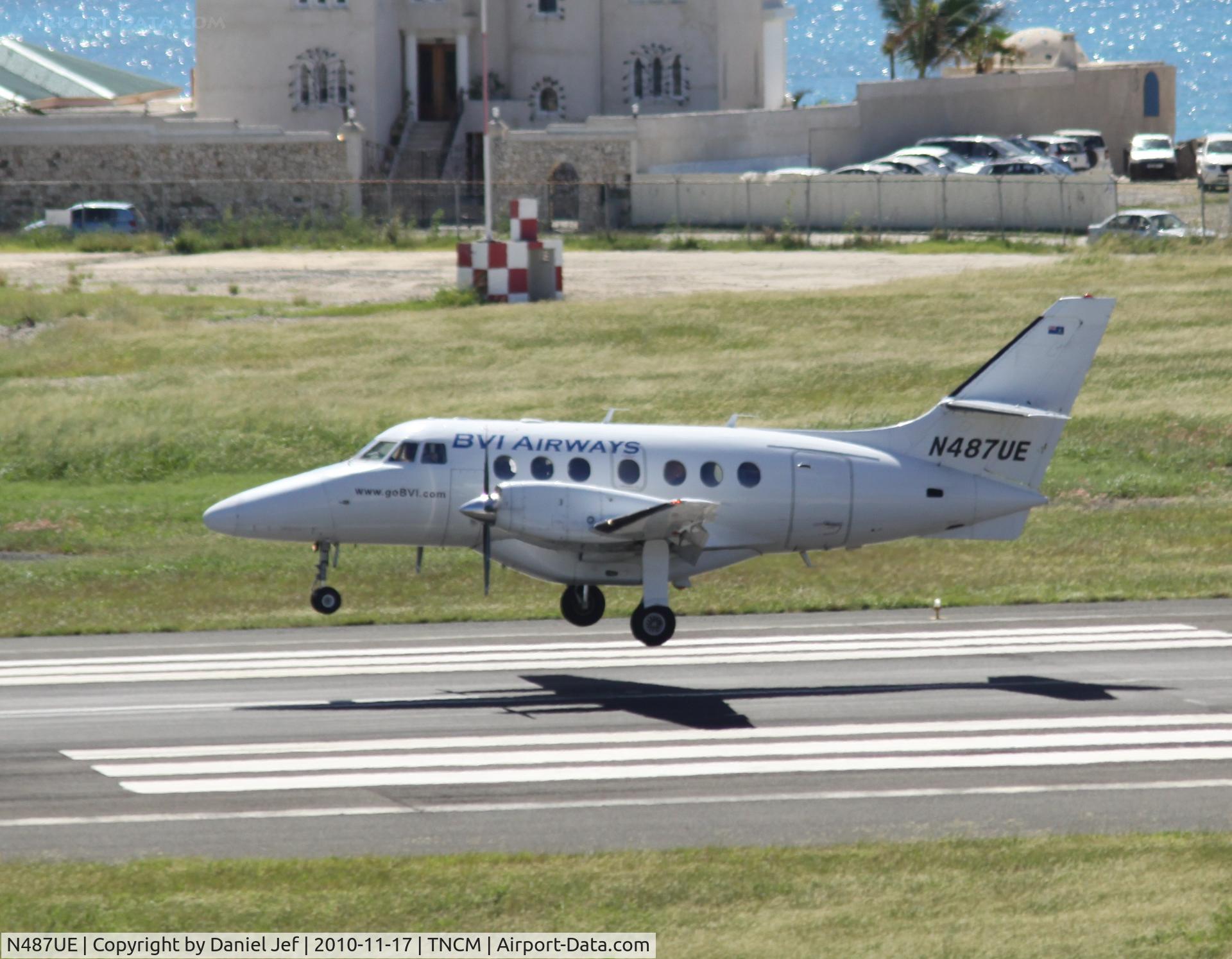 N487UE, 1990 British Aerospace BAe-3201 Jetstream C/N 906, N487UE landing at TNCM