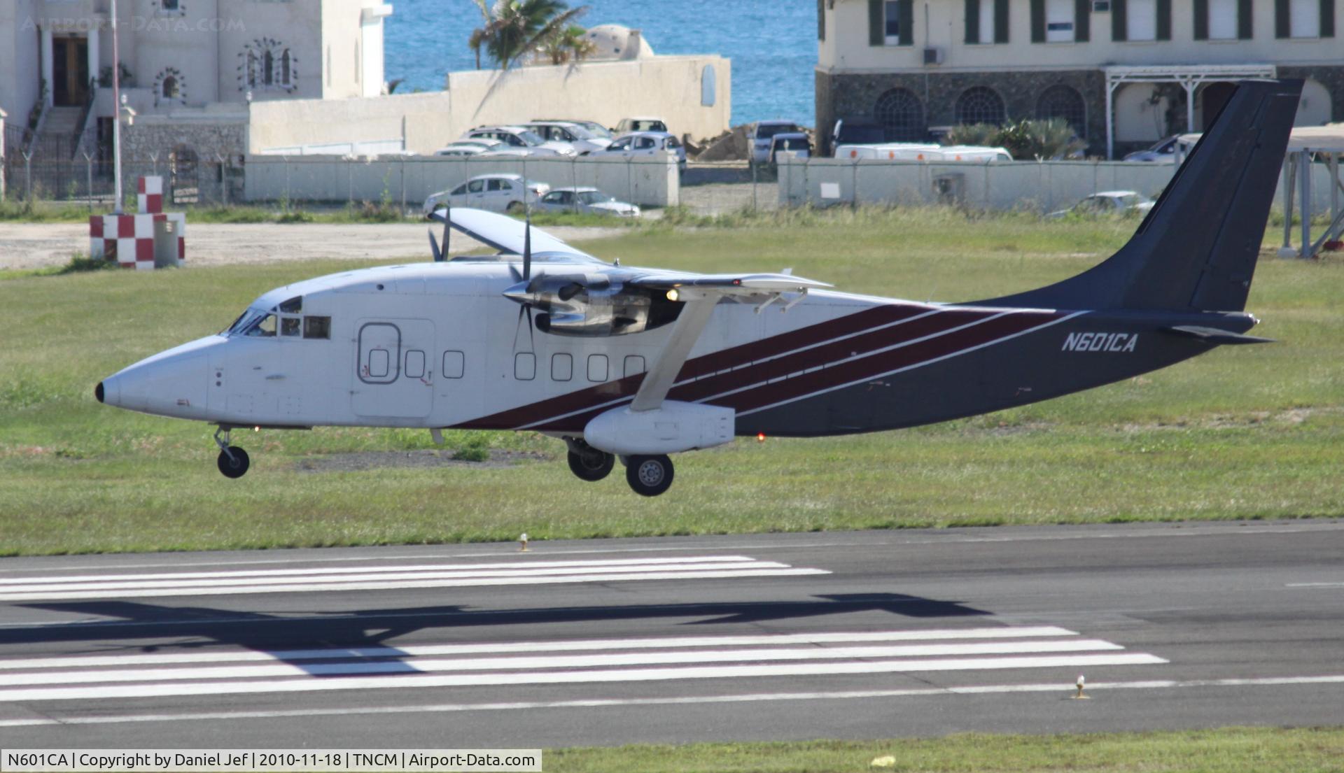 N601CA, 1983 Short SD3-60-300 C/N SH3623, N601CA landing at TNCM runway 10