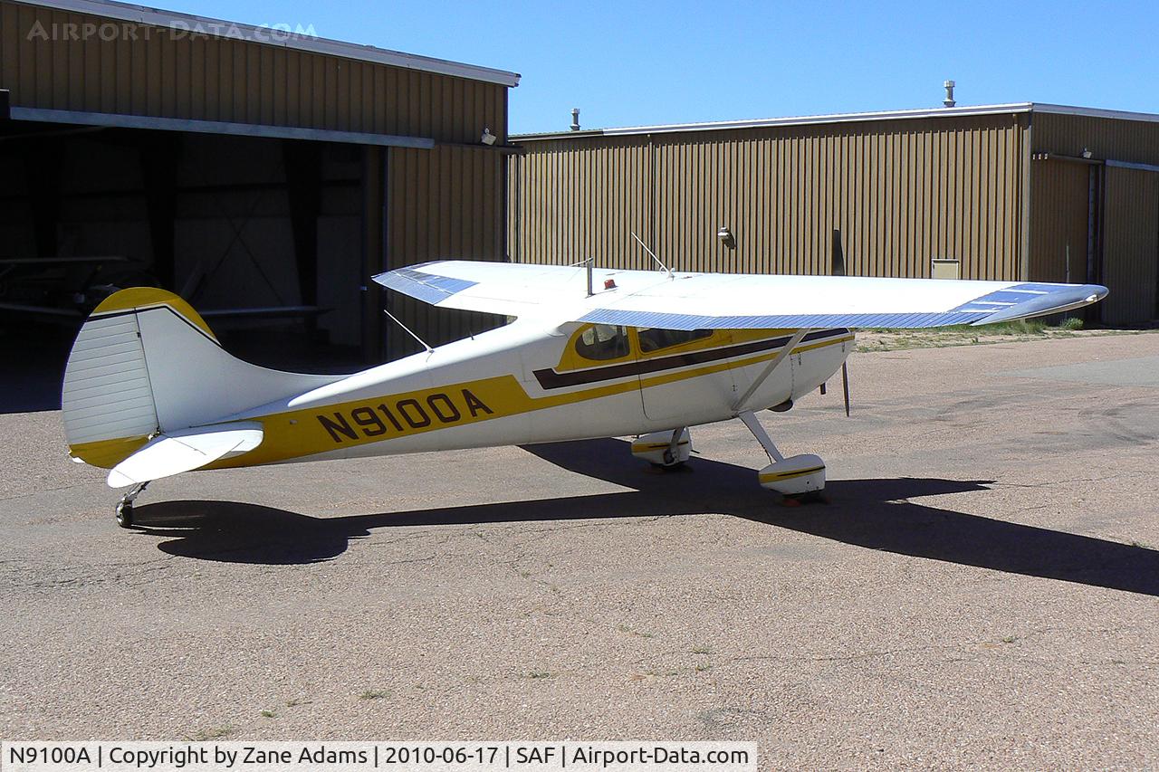 N9100A, 1949 Cessna 170A C/N 18859, At Santa Fe Municipal Airport - Santa Fe, NM