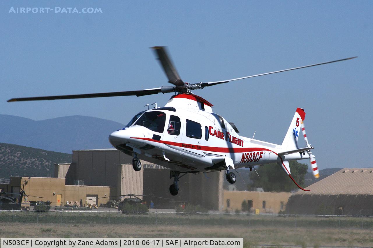 N503CF, Agusta A-109E C/N 11506, At Santa Fe Municipal Airport - Santa Fe, NM