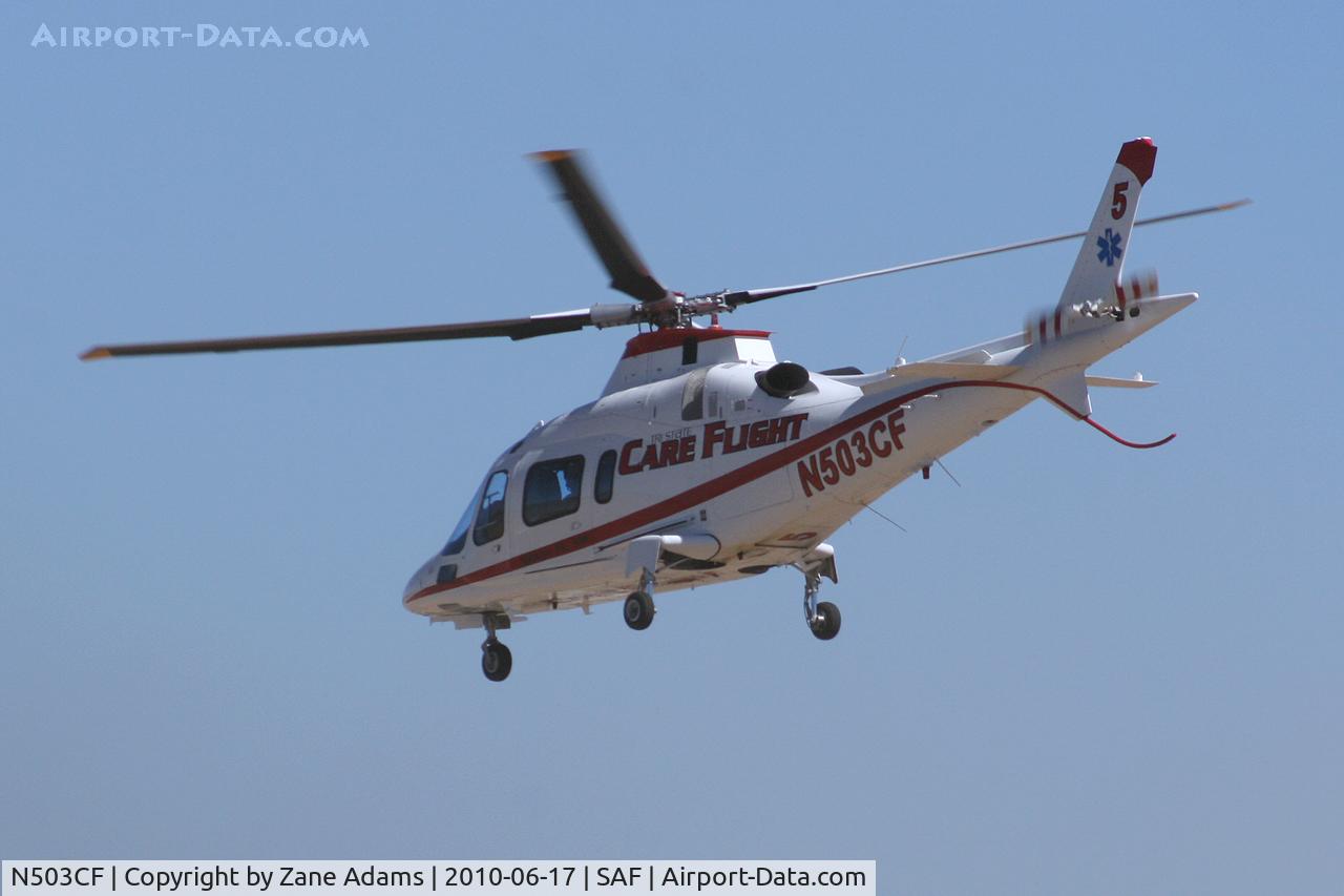 N503CF, Agusta A-109E C/N 11506, At Santa Fe Municipal Airport - Santa Fe, NM