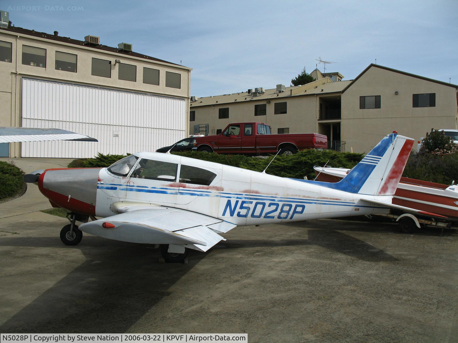 N5028P, 1958 Piper PA-24 C/N 24-31, Locally-based 1958 Piper PA-24 Comanche with aluminum patch on cowl @ Placerville, CA
