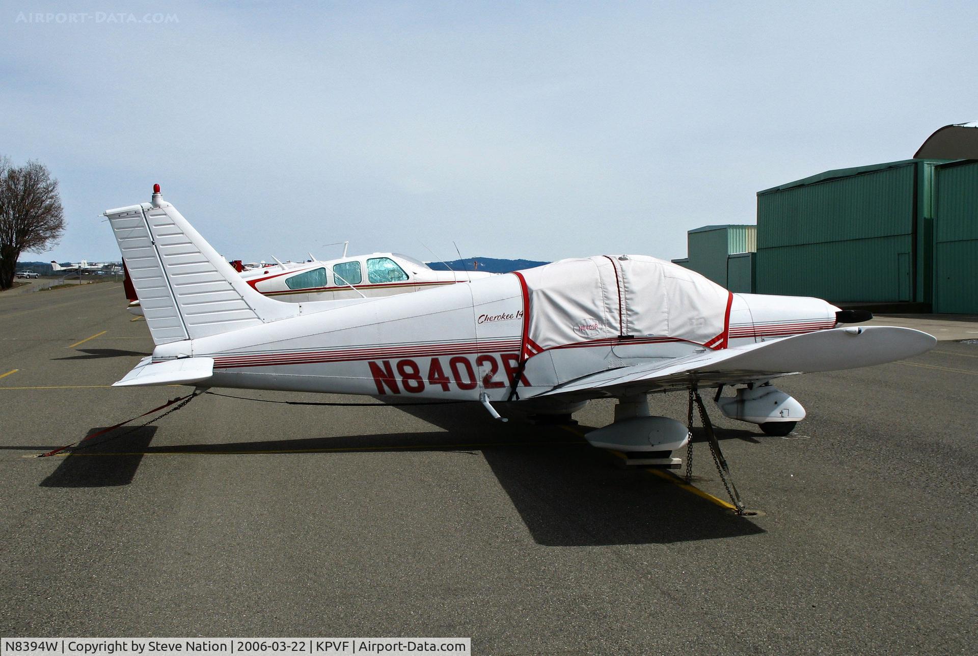 N8402R, 1966 Piper PA-28-140 C/N 28-22279, Locally-based 1966 Piper PA-28-140 with cockpit cover @ Placerville, CA