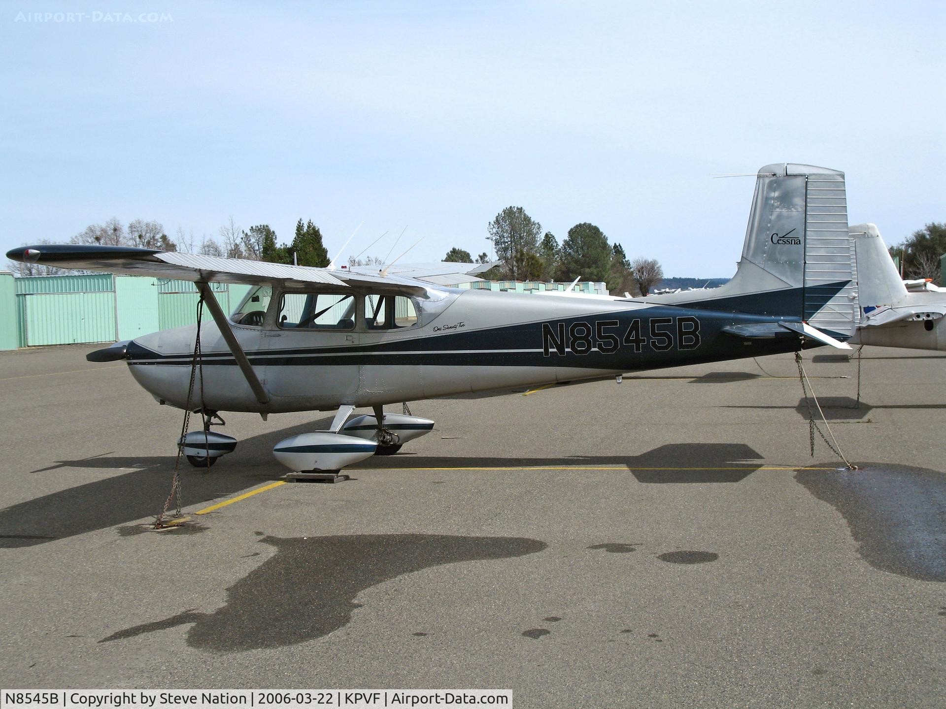 N8545B, 1957 Cessna 172 C/N 36245, Locally-based 1957 straight tail Cessna 172 @ Placerville, CA