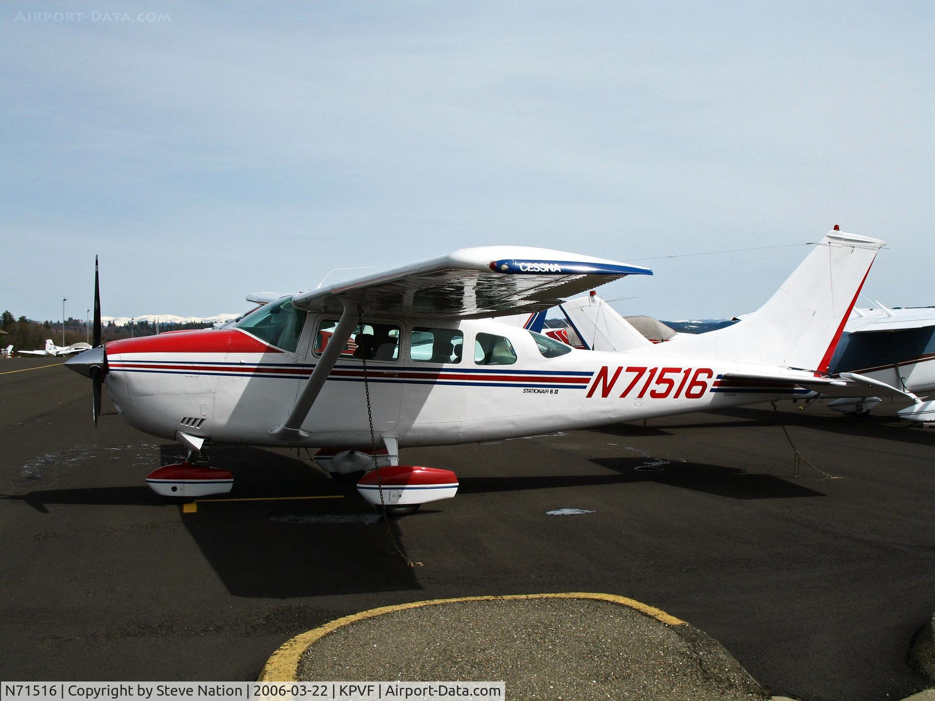 N71516, 1973 Cessna TU206F Turbo Stationair C/N U20602150, Locally-based 1973 Cessna TU206F @ Placerville, CA (to owner in Fairhope, AL by Jan 2007