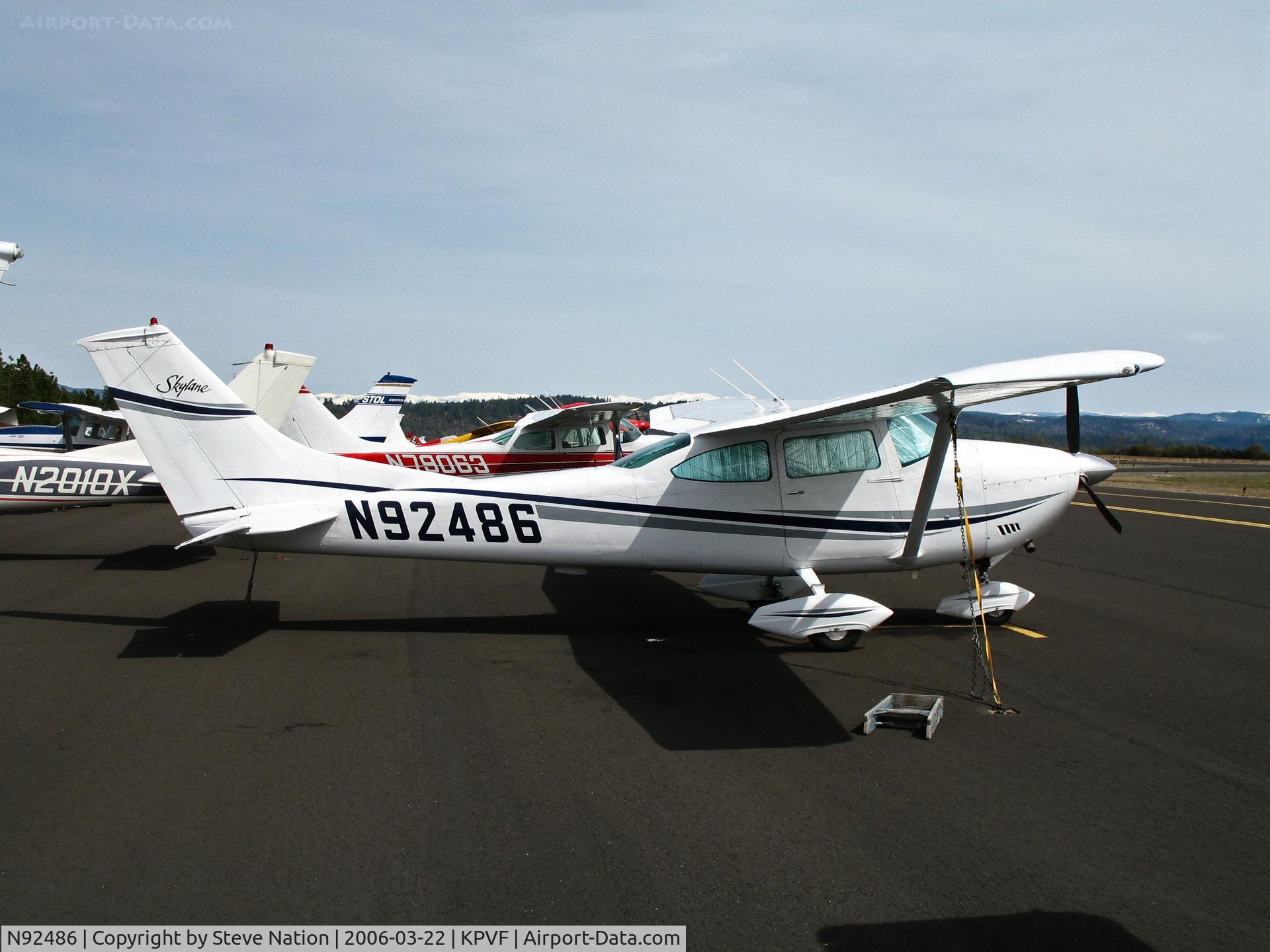 N92486, 1970 Cessna 182N Skylane C/N 18260227, Locally-base 1970 Cessna 182N @ Placerville, CA (to owner in Issaquah, WA by Jun 2008)