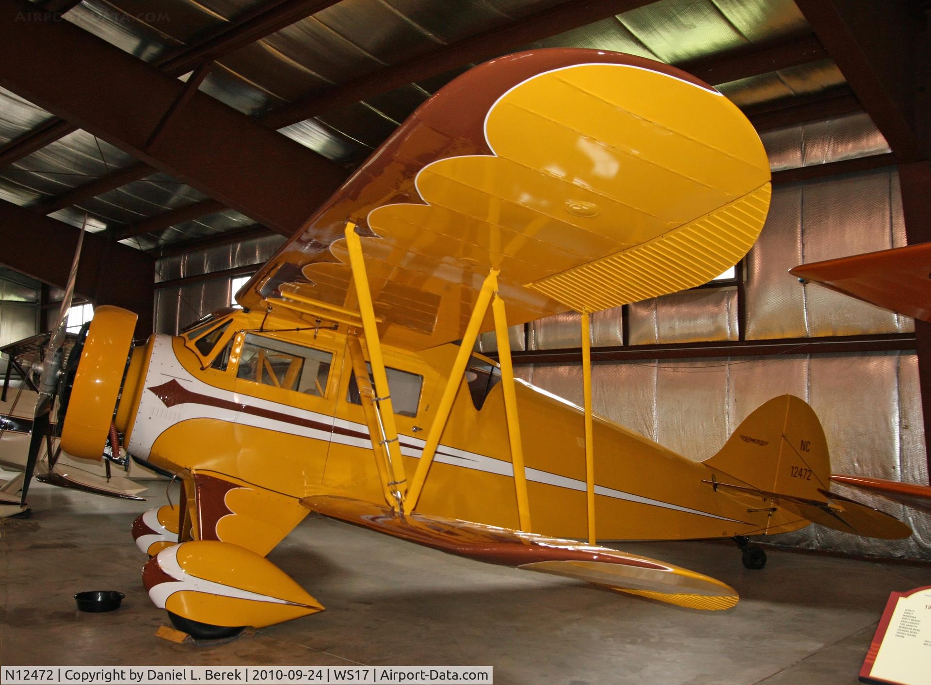 N12472, 1932 Waco UEC C/N 3638, Golden Age beauty at the Experimental Aircraft Association's Pioneer Airport.