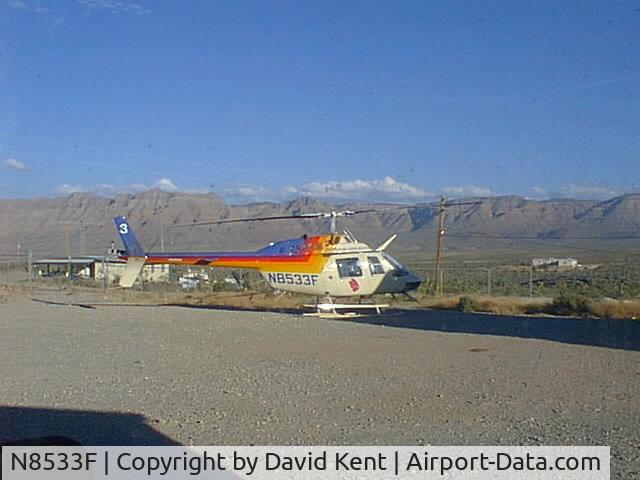 N8533F, 1968 Bell 206B JetRanger C/N 254, At Meadview AZ -Kent