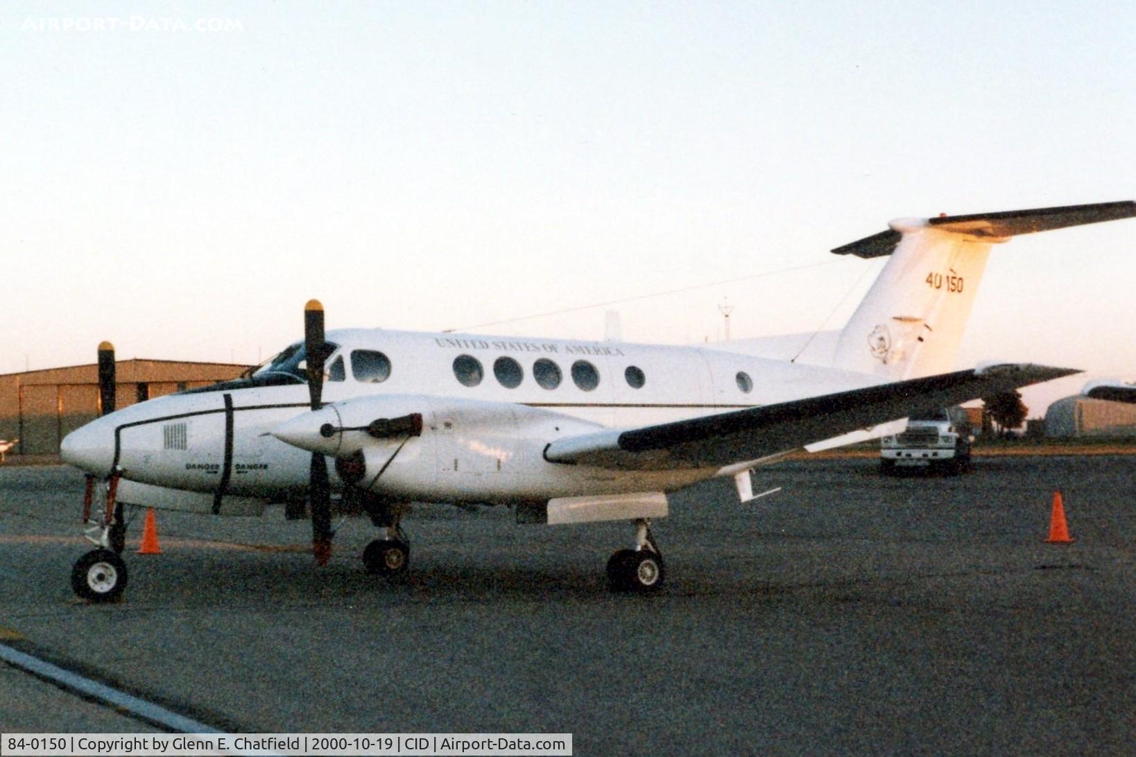 84-0150, Beech C-12F Huron C/N BL-080, Was C-12F in this photo taken before upgrade.  ISO 1600 film, early morning, grainy