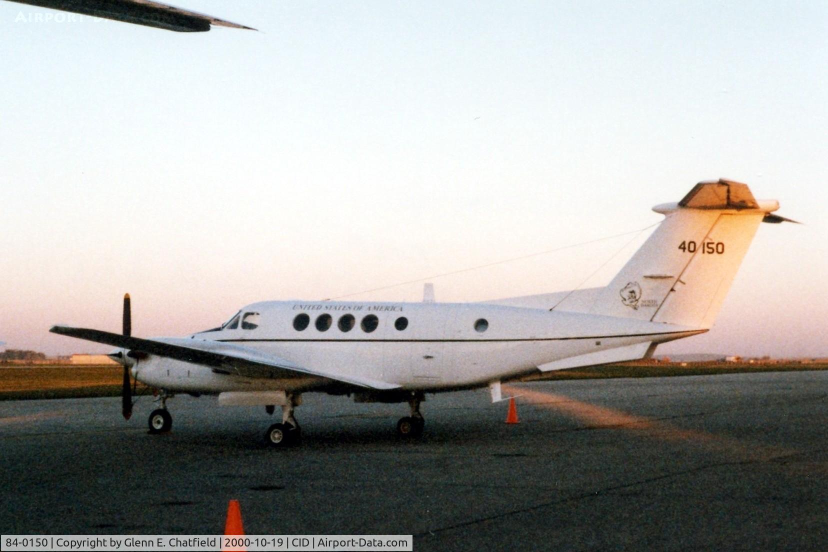 84-0150, Beech C-12F Huron C/N BL-080, Was C-12F in this photo taken before upgrade.  ISO 1600 film, early morning, grainy