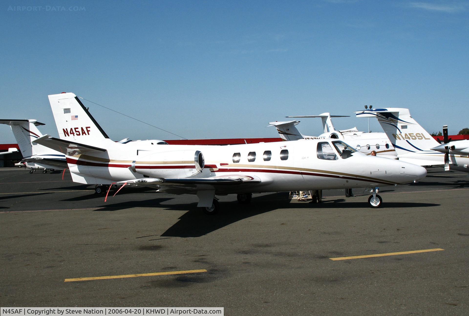 N45AF, 1978 Cessna 501 Citation I/SP C/N 5010284, 1978 Cessna 501 @ Hayward, CA