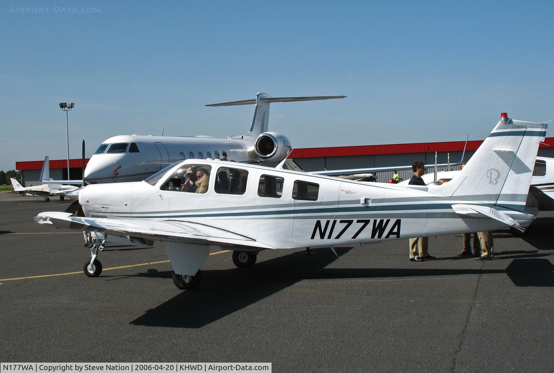 N177WA, Raytheon Aircraft Company G36 C/N E-3663, Factory fresh 2006 Raytheon G36 @ Hayward, CA (to N787BB)