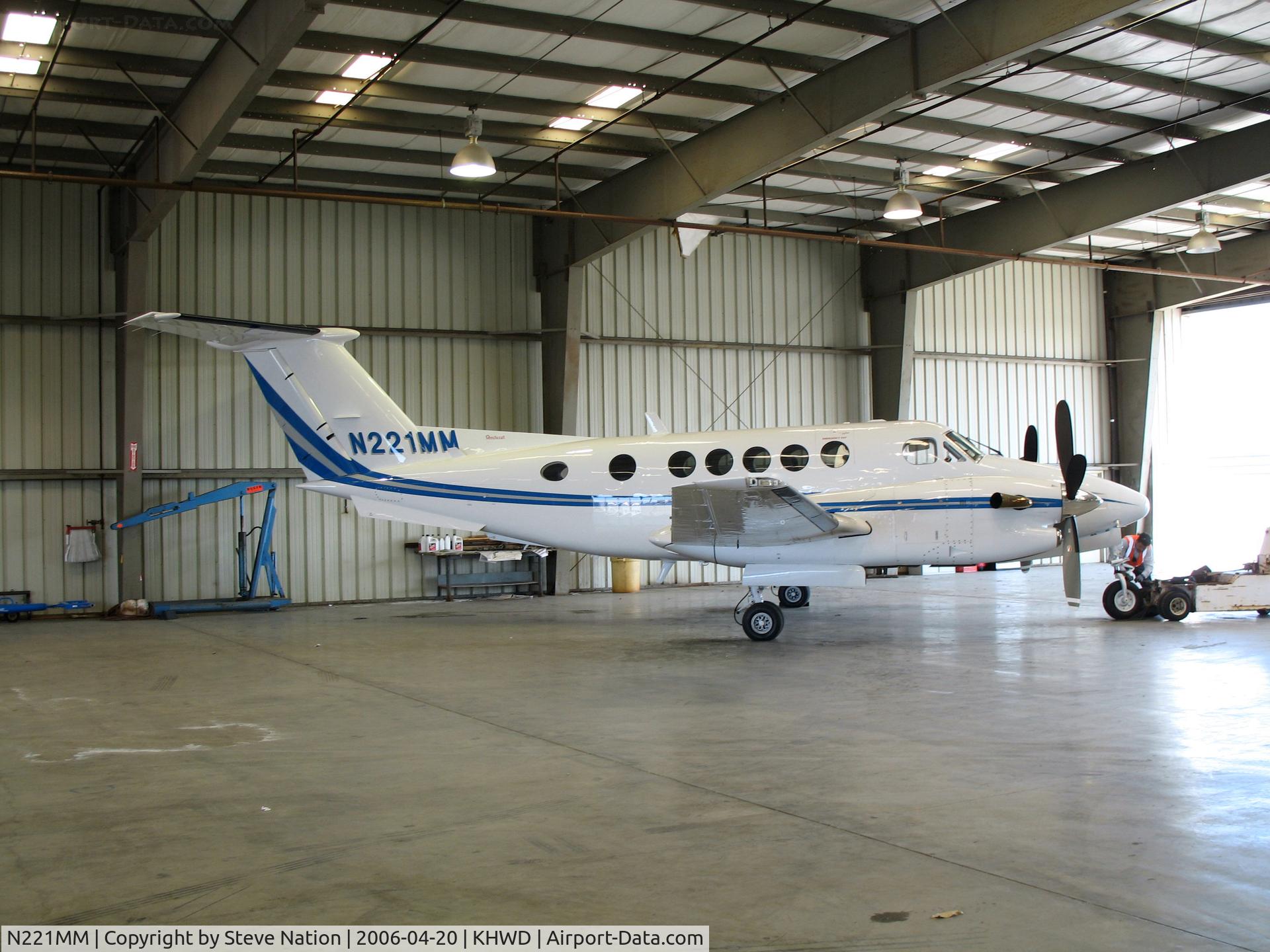 N221MM, 1988 Beech 300 C/N FA-161, Nice hangar shot of 1988 Beech 300 King Air @ Hayward, CA