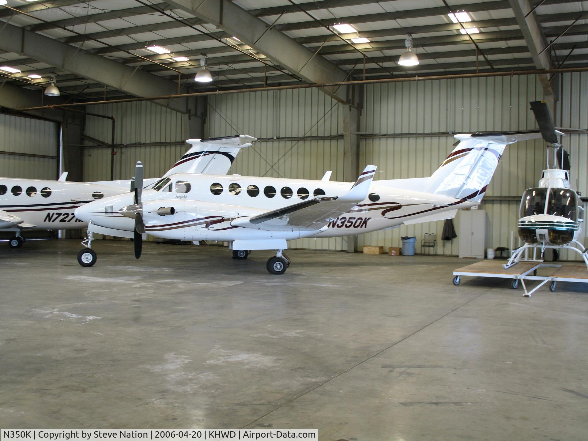 N350K, Raytheon Aircraft Company B300 C/N FL-422, Nice hangar shot of 2005 Raytheon B300 King Air @ Hayward, CA