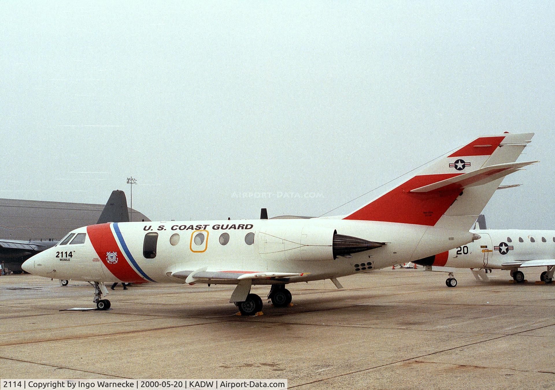2114, Dassault HU-25A Guardian C/N 418, Dassault HU-25A Guardian (Falcon 20G) of the USCG at Andrews AFB during Armed Forces Day
