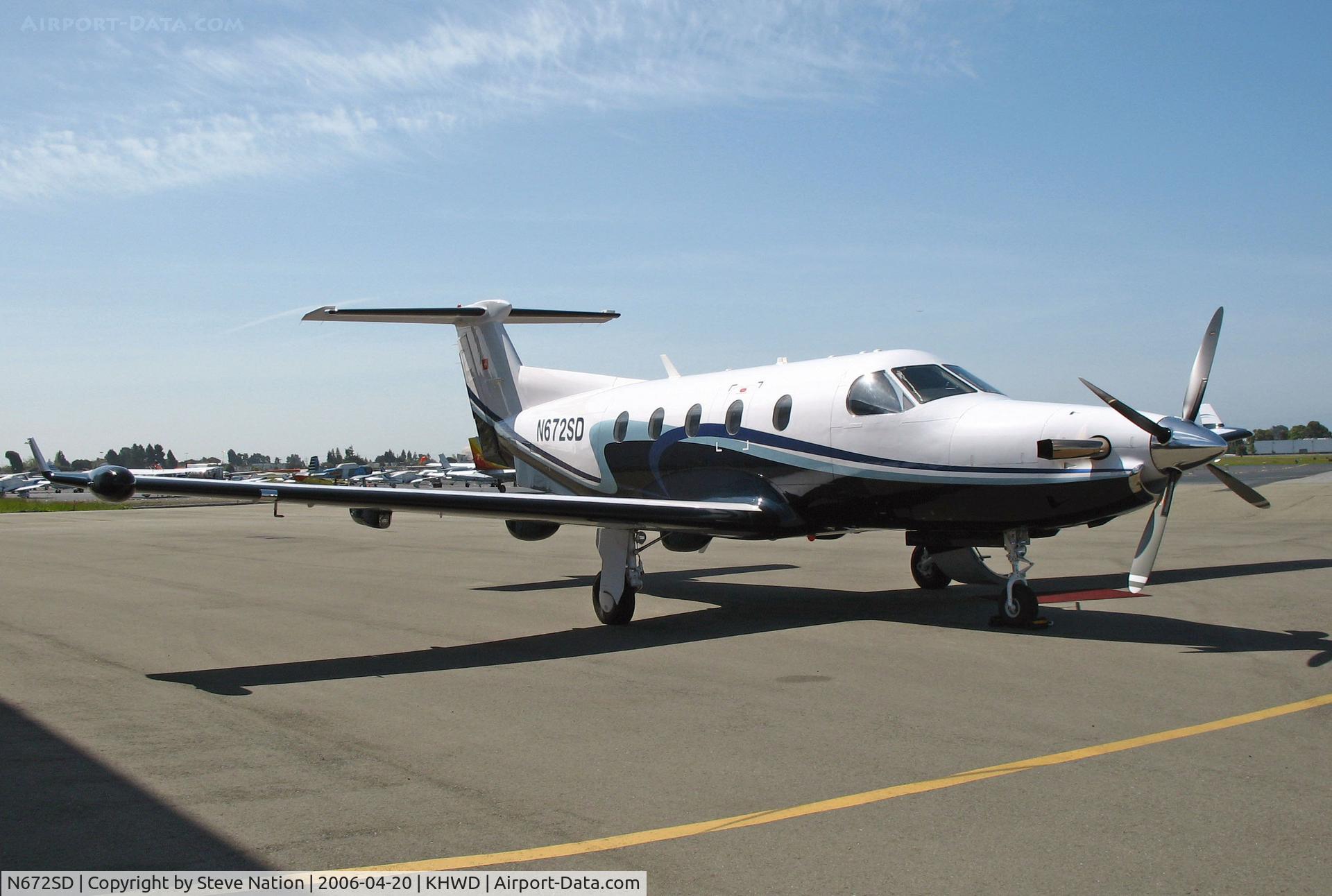 N672SD, 2005 Pilatus PC-12/45 C/N 666, 2005 Pilatus PC-12/45 @ Hayward, CA