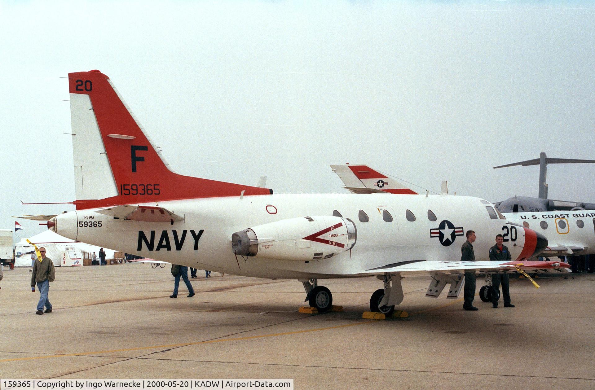 159365, North American Rockwell CT-39G Sabreliner C/N 306-70, North American Rockwell CT-39G Sabreliner of the US Navy at Andrews AFB during Armed Forces Day
