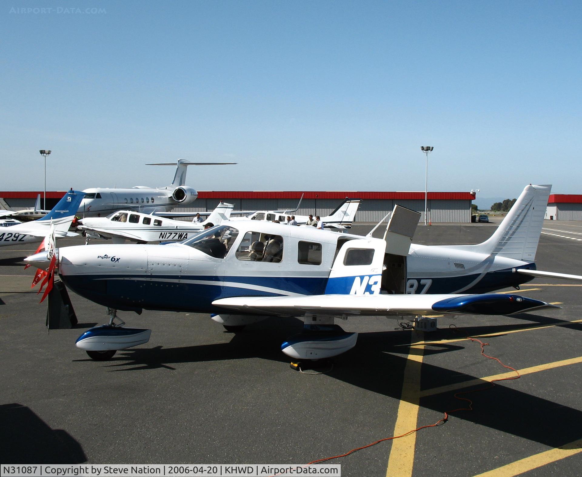 N31087, 2005 Piper PA-32-301FT Saratoga C/N 3232044, 2005 Piper PA32-301FT demo with cargo door open @ Hayward, CA