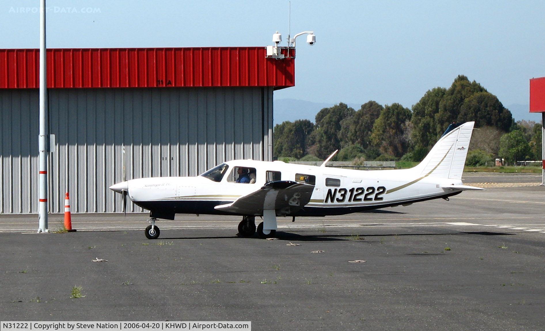 N31222, 2004 Piper PA-32R-301T Turbo Saratoga C/N 3257354, 2004 Piper PA-32R-301T arriving  @ Hayward, CA