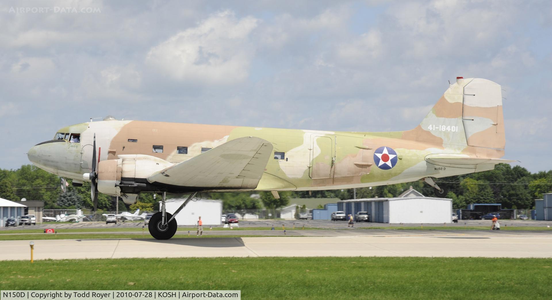 N150D, 1944 Douglas DC3C-S1C3G (C-47A) C/N 20195, EAA Airventure 2010