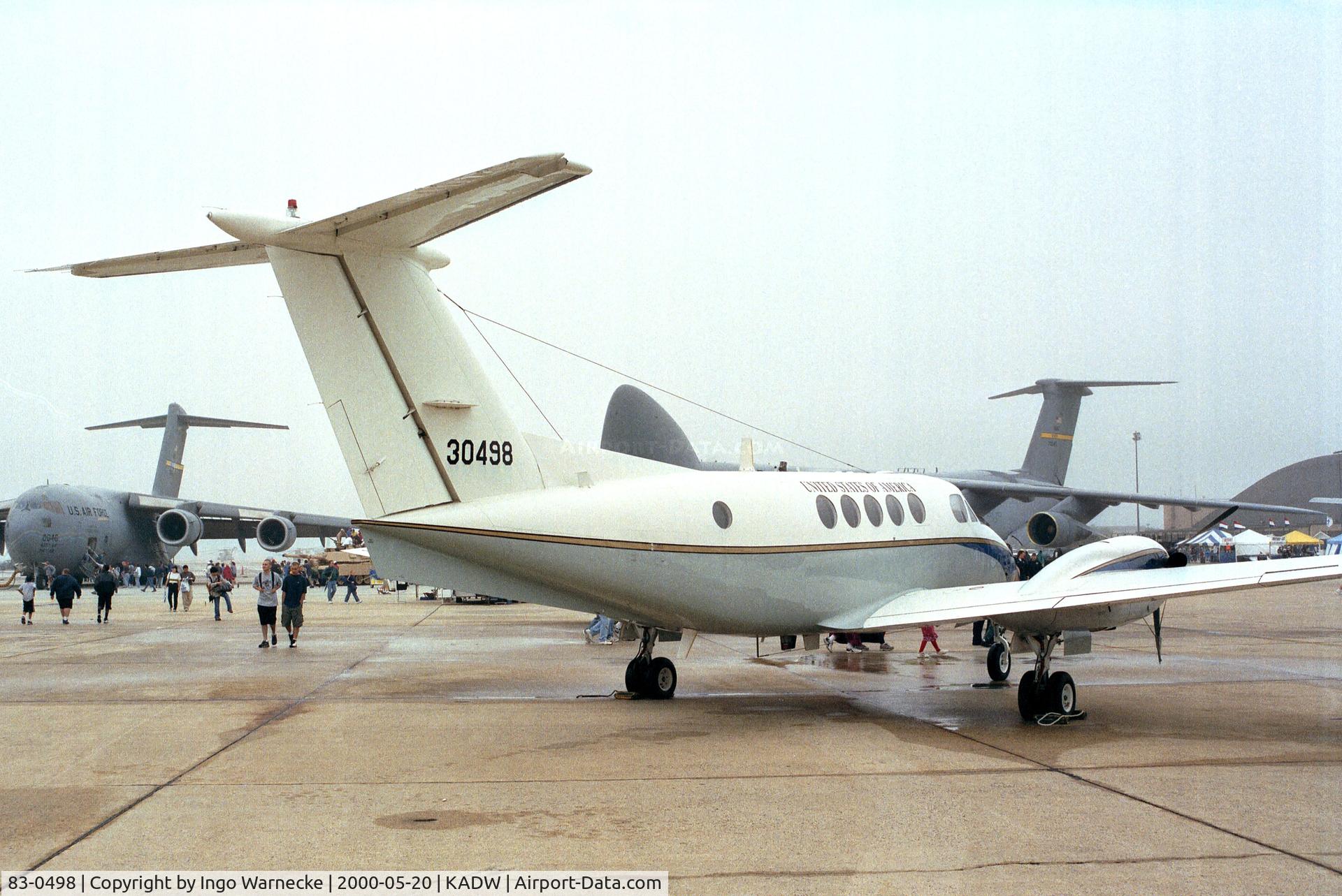 83-0498, 1983 Beechcraft C-12D Huron C/N BP-44, Beechcraft C-12D Huron of the USAF at Andrews AFB during Armed Forces Day