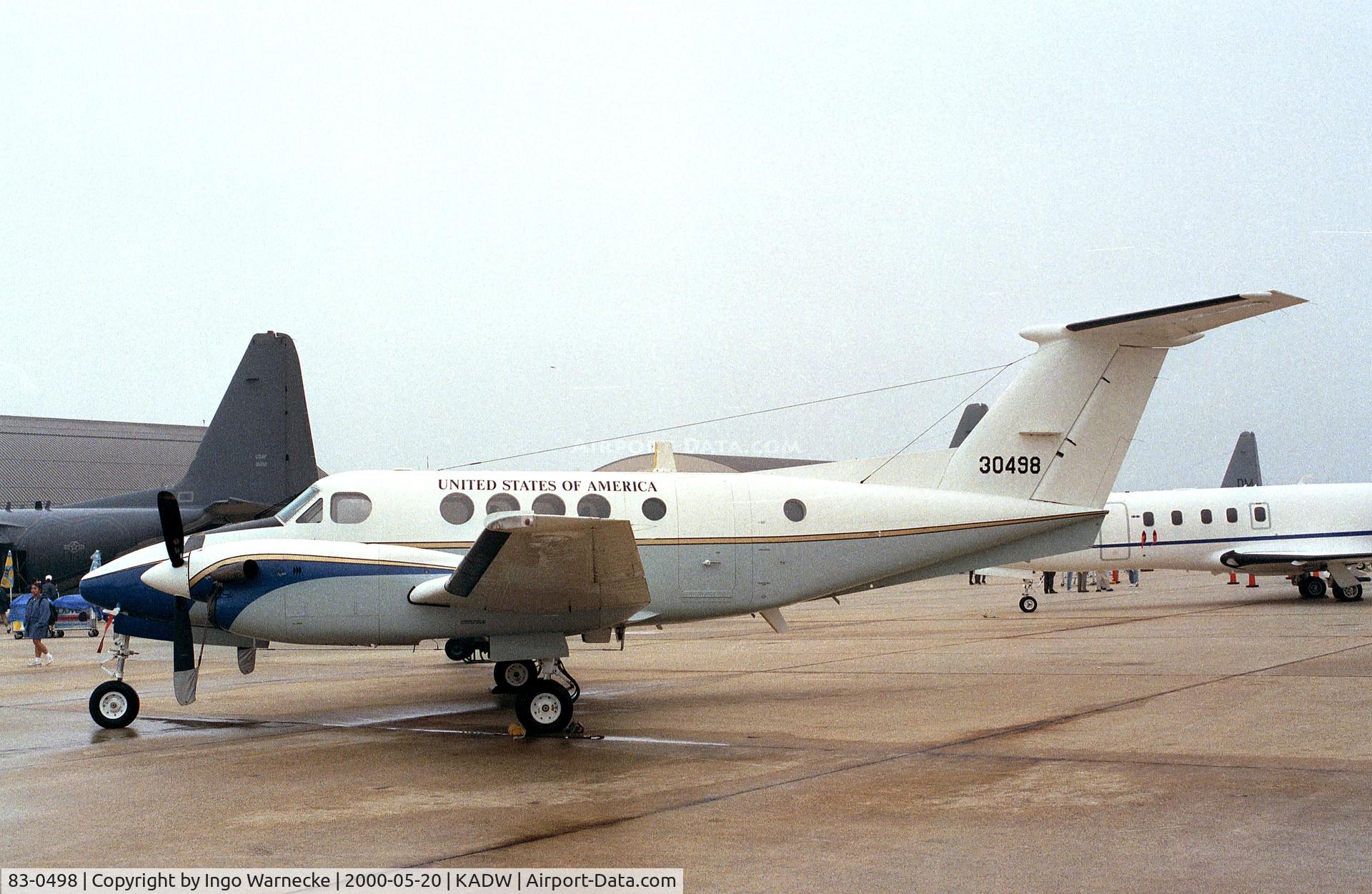 83-0498, 1983 Beechcraft C-12D Huron C/N BP-44, Beechcraft C-12D Huron of the USAF at Andrews AFB during Armed Forces Day