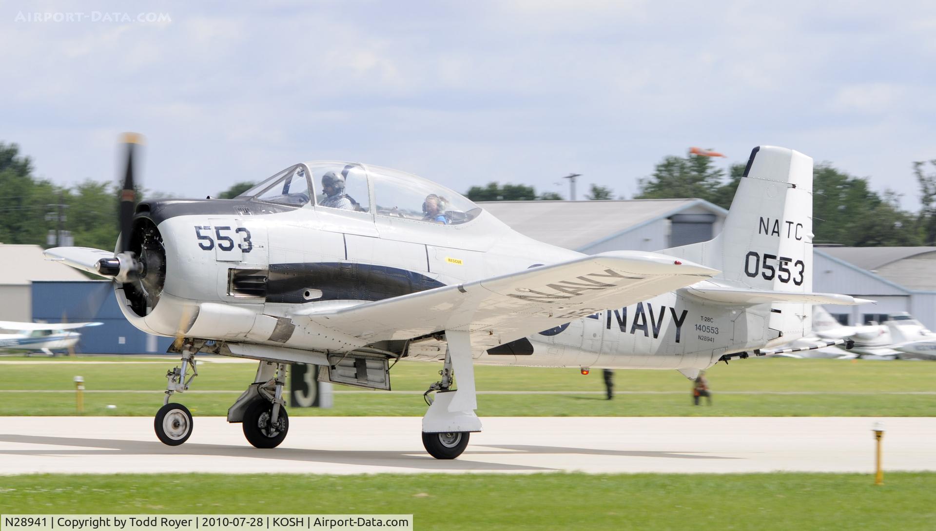 N28941, 1956 North American T-28C Trojan C/N 226-130 (140553), EAA Airventure 2010
