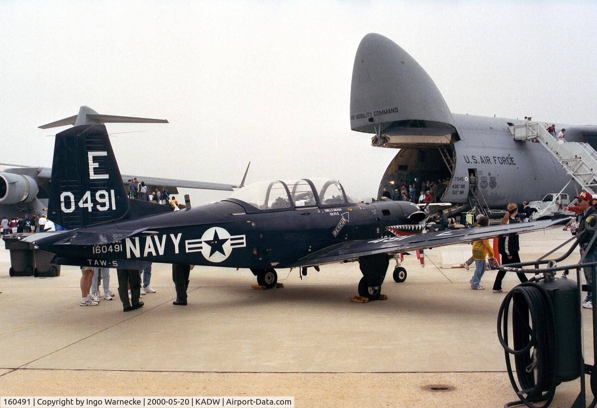 160491, Beech T-34C Turbo Mentor C/N GL-48, Beechcraft T-34C Turbo-Mentor of the US Navy at Andrews AFB during Armed Forces Day