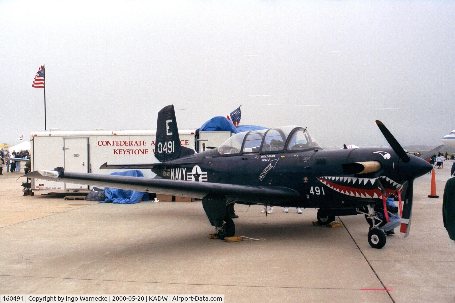 160491, Beech T-34C Turbo Mentor C/N GL-48, Beechcraft T-34C Turbo-Mentor of the US Navy at Andrews AFB during Armed Forces Day