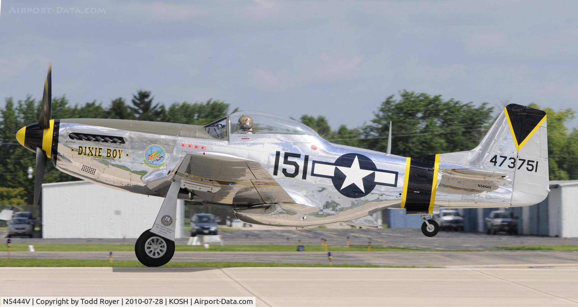 N5444V, 1944 North American F-51D-25-NA Mustang C/N 122-40291, EAA Airventure 2010