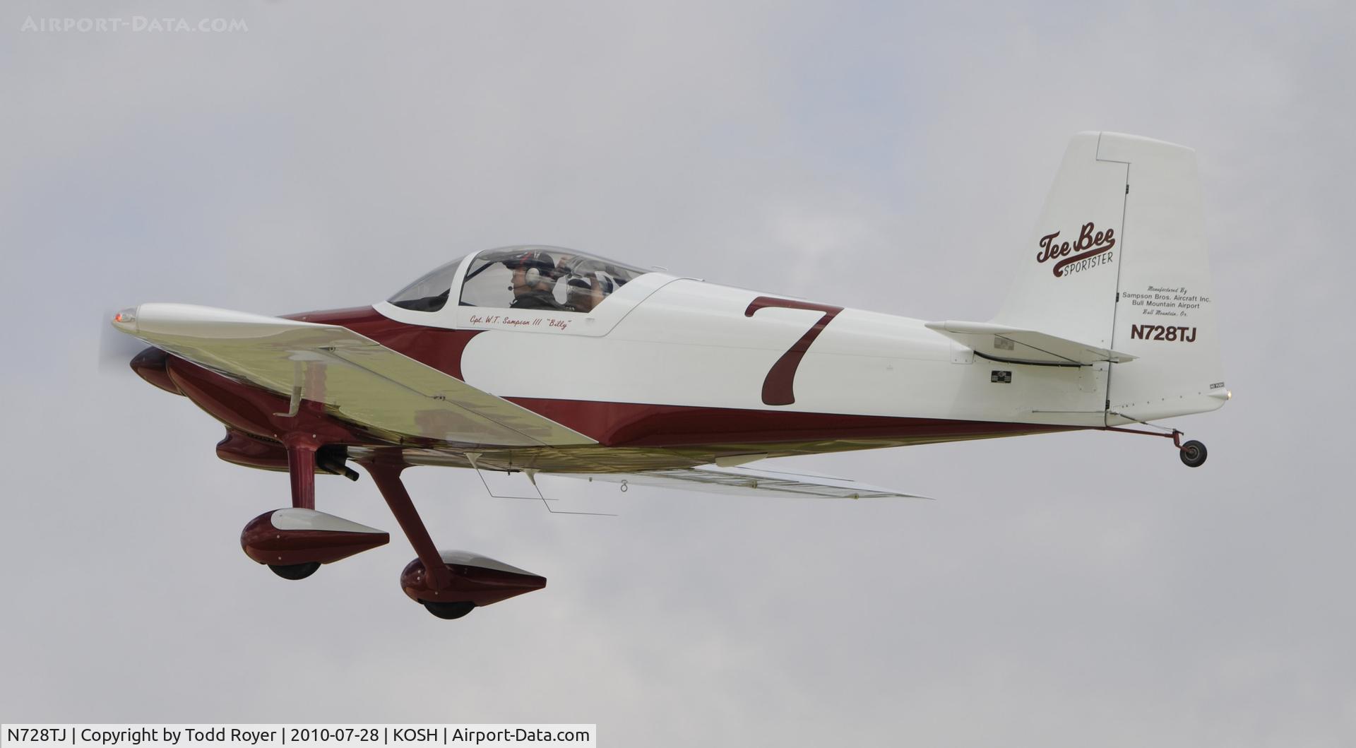 N728TJ, Vans RV-7 C/N 71317, EAA Airventure 2010