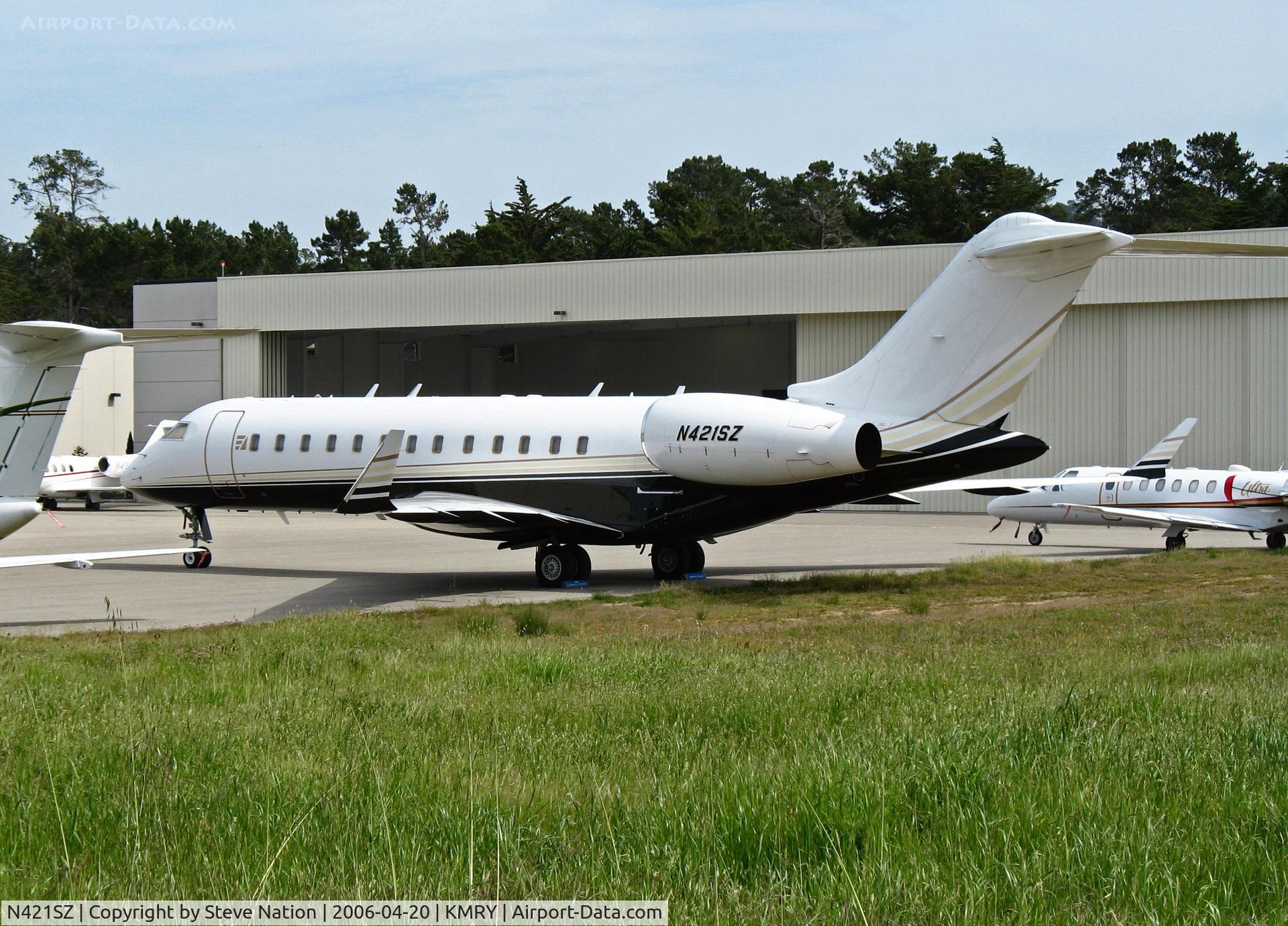 N421SZ, 2007 Bombardier BD-700-1A10 Global Express C/N 9239, 2007(?) Bombardier BD-700-1A10 @ Monterey Penisula Airport, CA (photographed April 2006)
