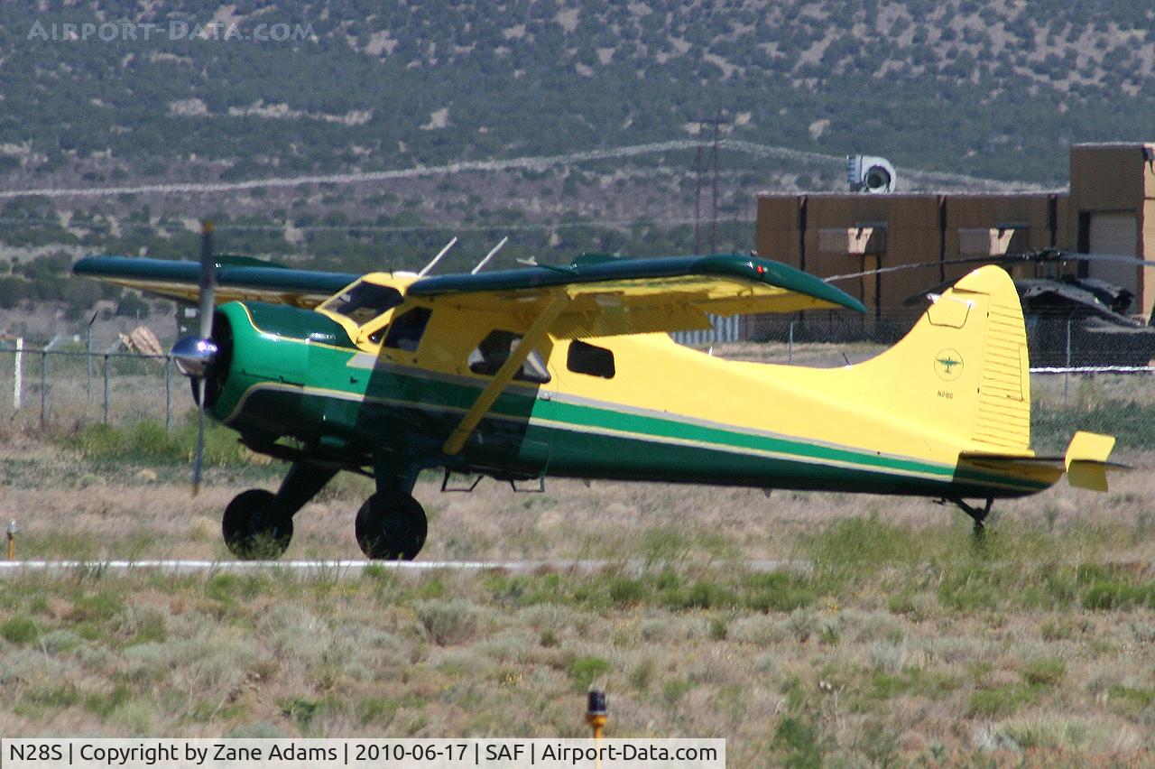 N28S, 1955 De Havilland Canada DHC-2 Beaver Mk.I (L20A) C/N 855, At Santa Fe Municipal Airport - Santa Fe, NM 
Harrison Ford arriving in his Beaver!