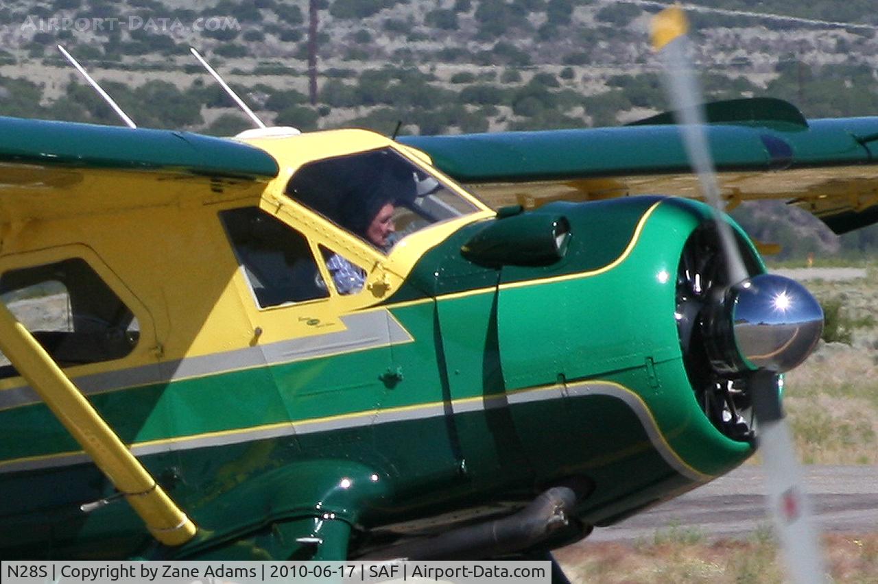 N28S, 1955 De Havilland Canada DHC-2 Beaver Mk.I (L20A) C/N 855, At Santa Fe Municipal Airport - Santa Fe, NM 
Harrison Ford arriving in his Beaver!