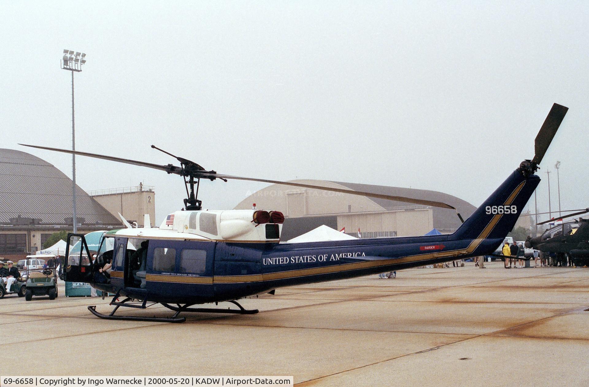 69-6658, 1969 Bell UH-1N Iroquois C/N 31064, Bell UH-1N Iroquois of the USAF at Andrews AFB during Armed Forces Day