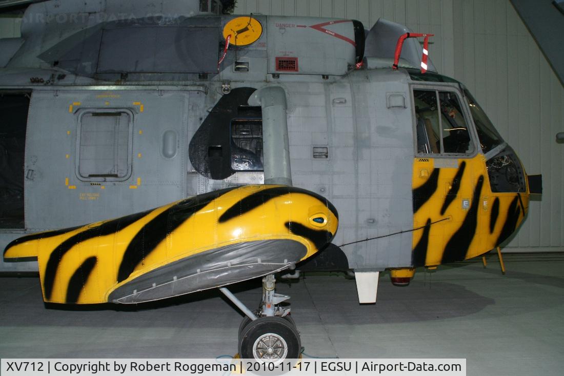 XV712, 1972 Westland Sea King HAS.6 C/N WA683, Air Space Hangar.Static display.Tiger colors.814 squadron Royal Navy.