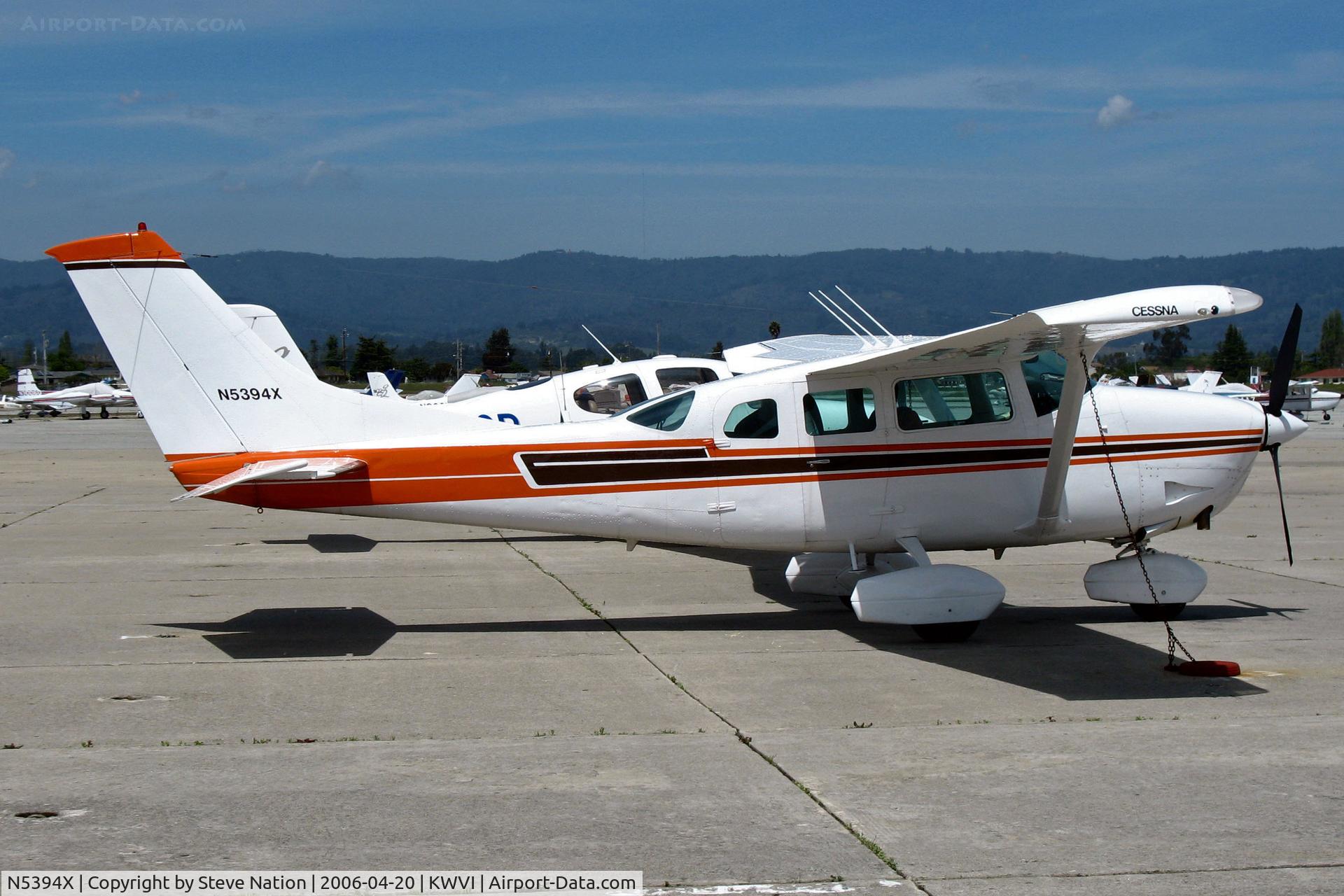 N5394X, 1980 Cessna TU206G Turbo Stationair C/N U20605710, Visiting 1980 Cessna TU206G @ Watsonville, CA