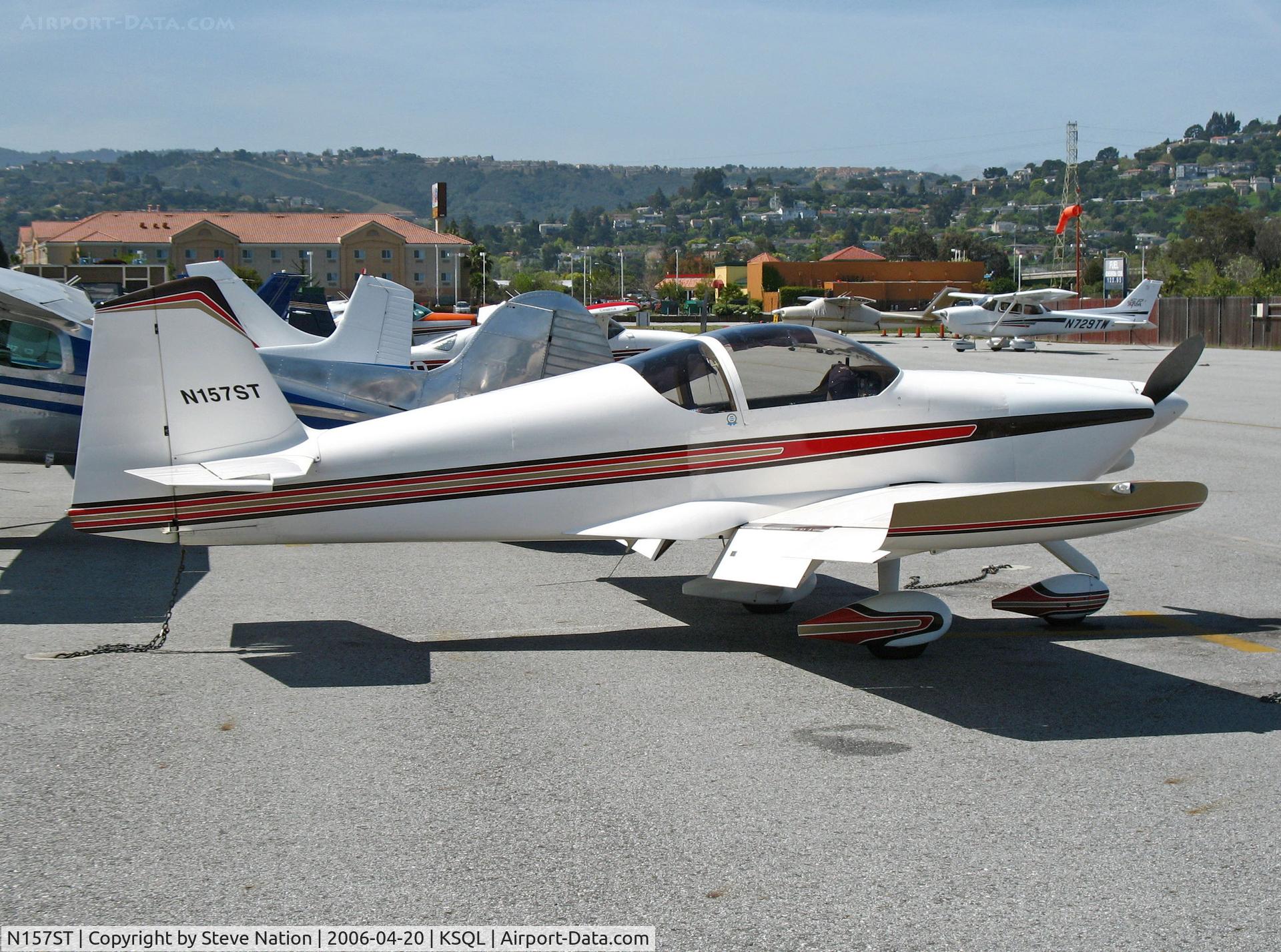 N157ST, 1991 Vans RV-6 C/N 20075, Visiting 1991 RV-6 @ San Carlos, CA