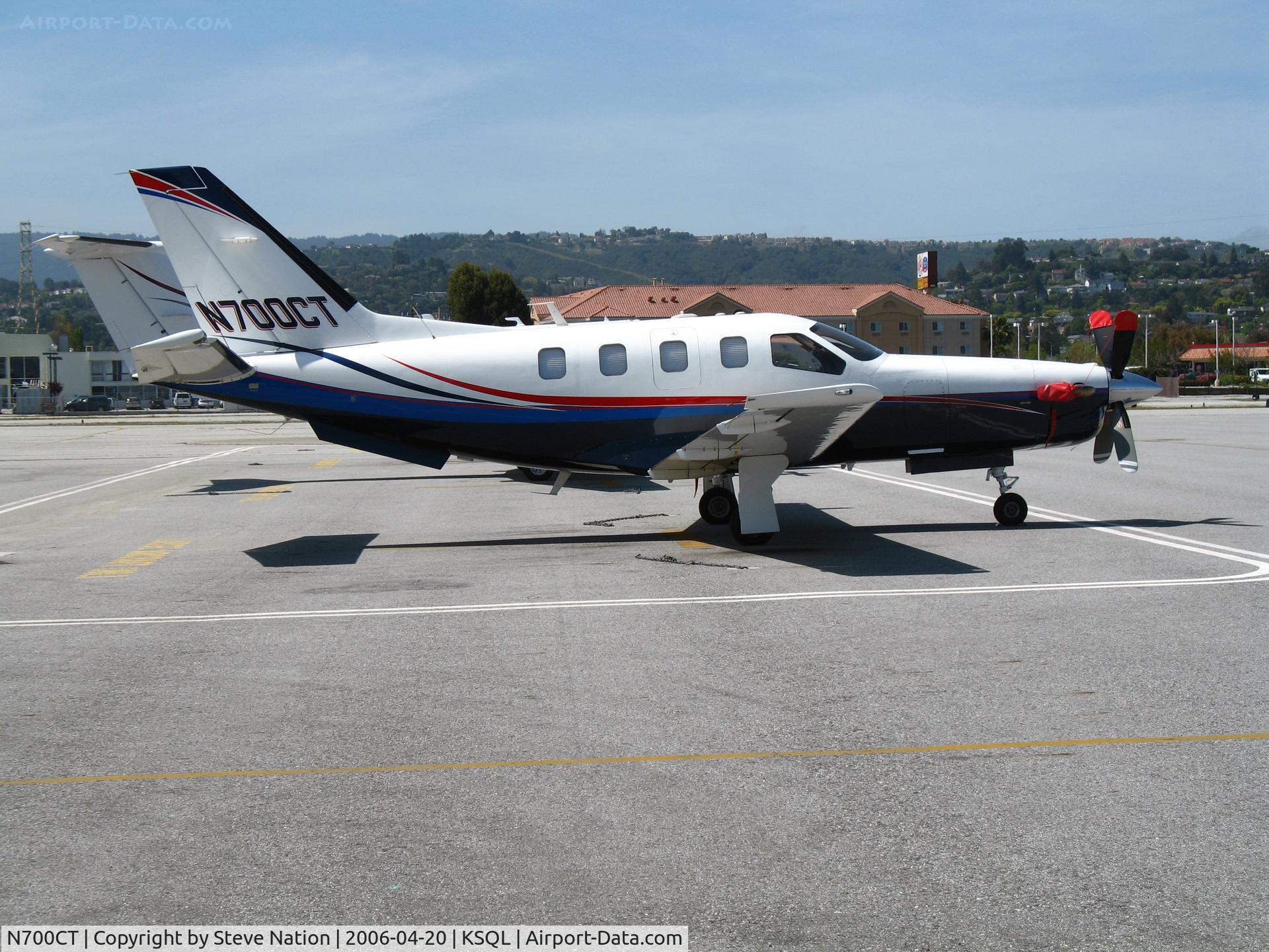 N700CT, 2002 Socata TBM-700 C/N 236, Visiting 2002 Socata TBM 700 @ San Carlos, CA