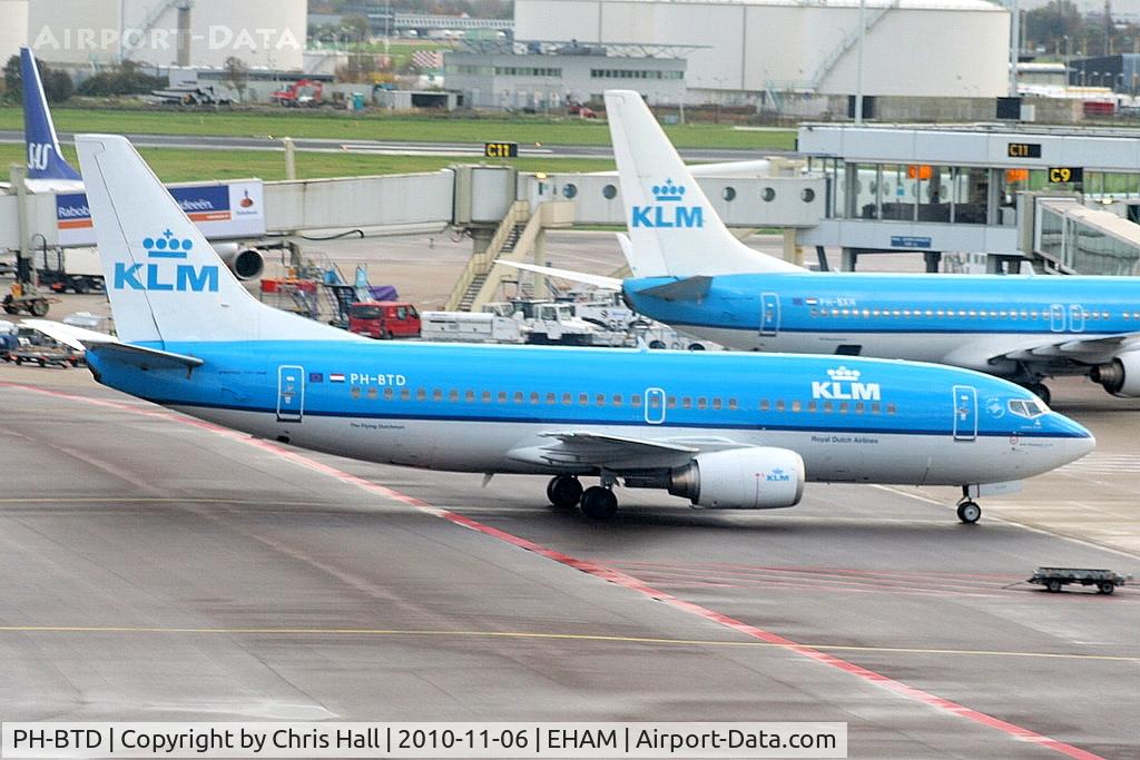 PH-BTD, 1992 Boeing 737-306 C/N 27420, KLM Royal Dutch Airlines