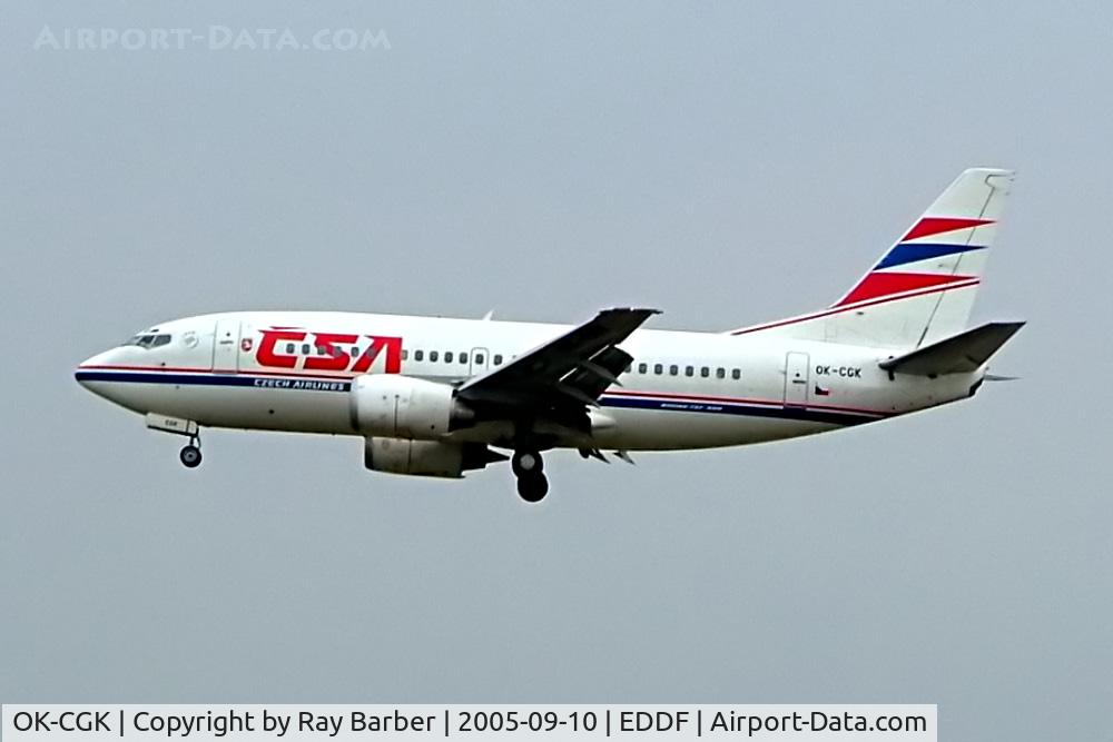 OK-CGK, 1997 Boeing 737-55S C/N 28471, Boeing 737-55S [28471] (CSA Czech Airlines) Frankfurt~D 10/09/2005