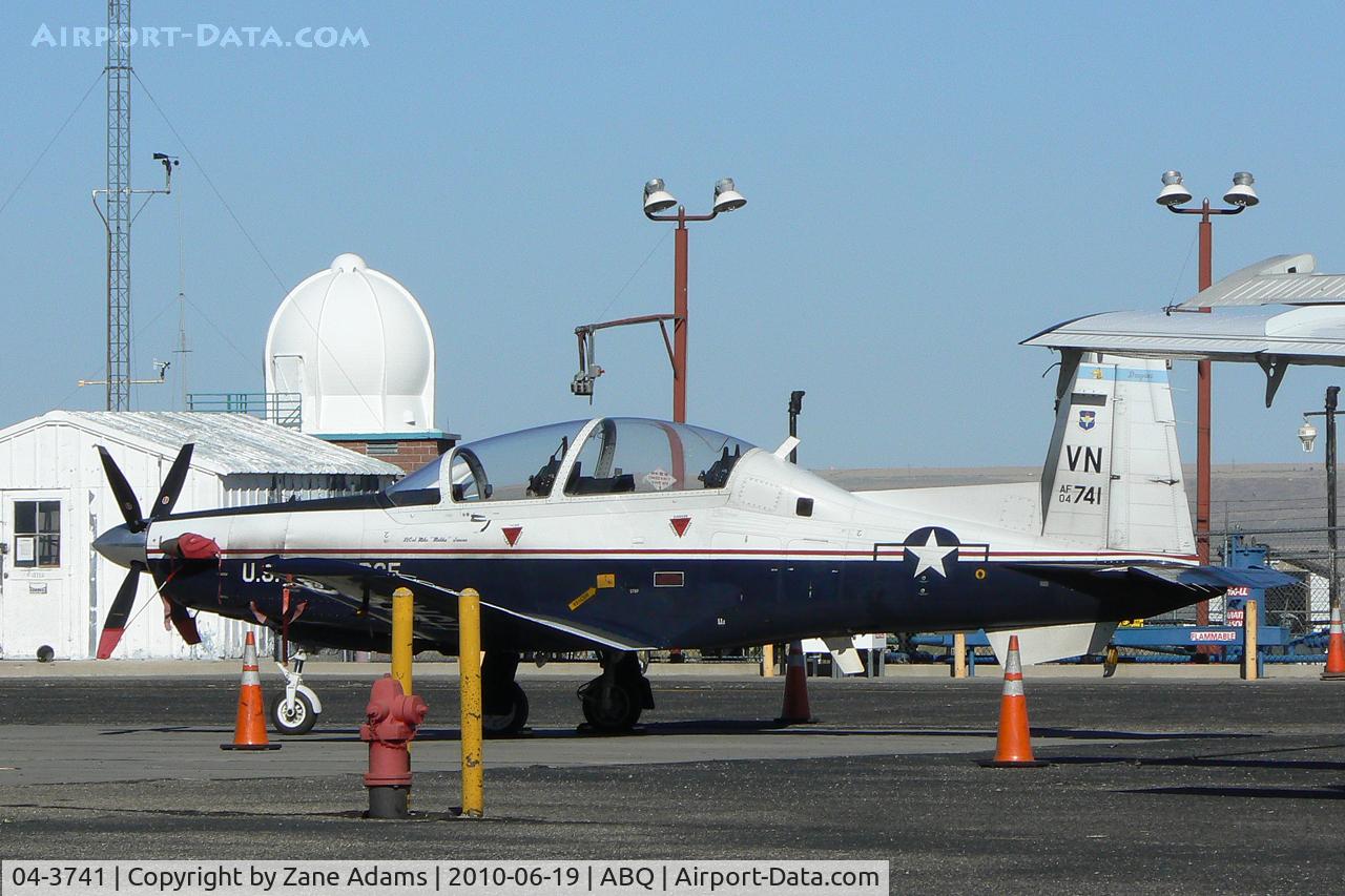 04-3741, 2004 Raytheon T-6A Texan II C/N PT-293, At the Albuquerque International Sunport