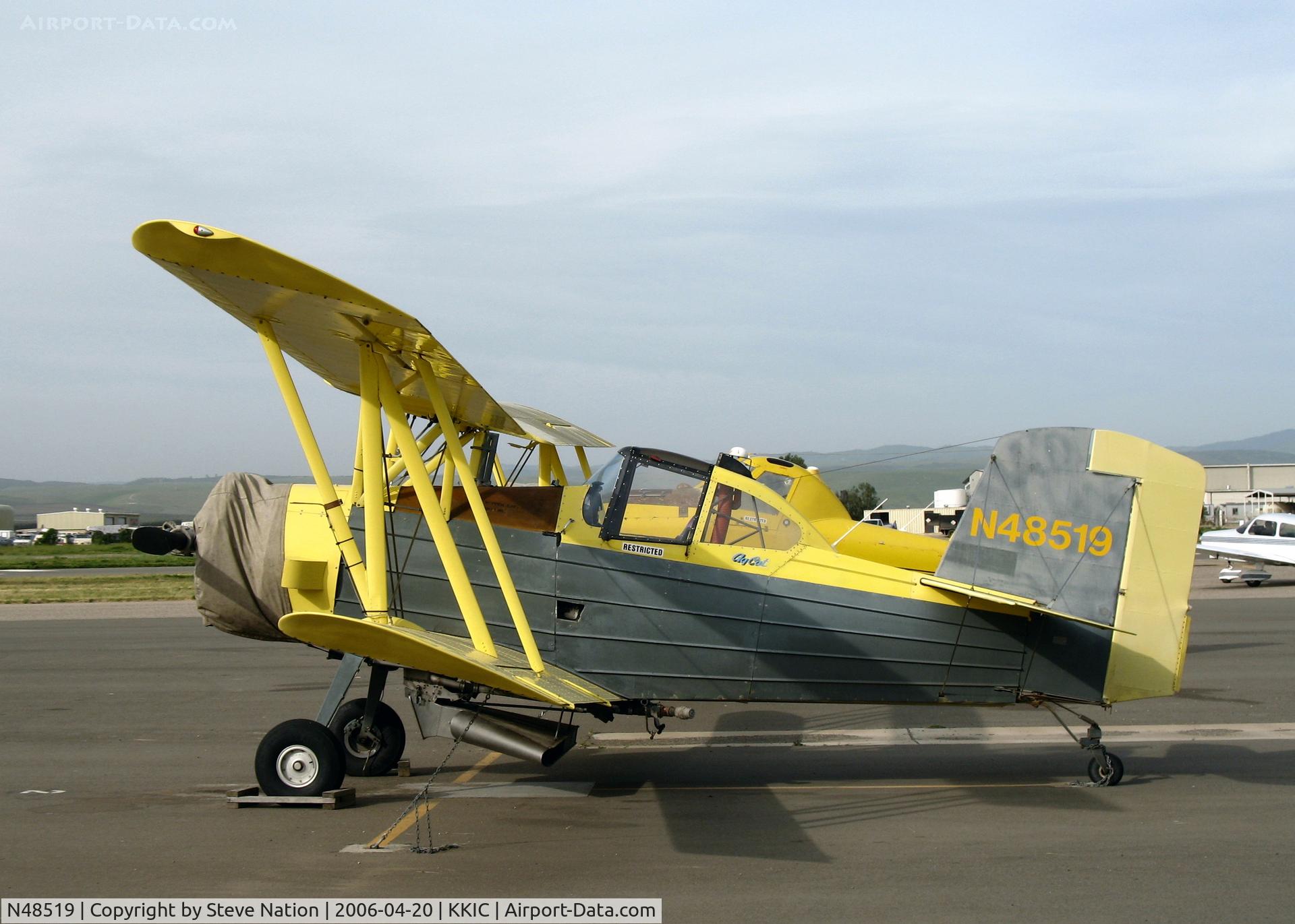 N48519, 1976 Grumman-Schweizer G-164B C/N 42B, Soilserv G-164B with spreader and engine cover @ Mesa Del Rey Airport, King City, CA