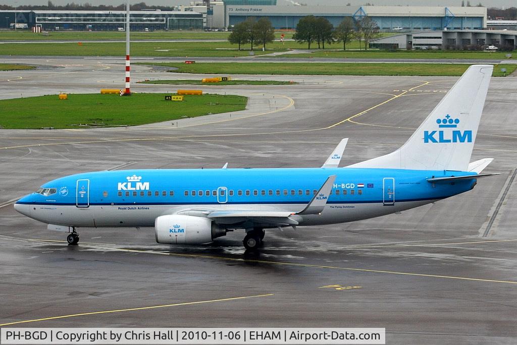 PH-BGD, 2008 Boeing 737-7K2 C/N 30366, KLM Royal Dutch Airlines
