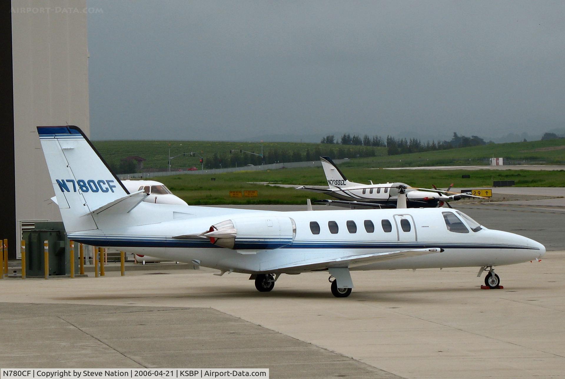 N780CF, 1978 Cessna 550 Citation II C/N 550-0014, Oregon-based 1978 Cessna 550 @ San Luis Obispo Regional Airport, CA