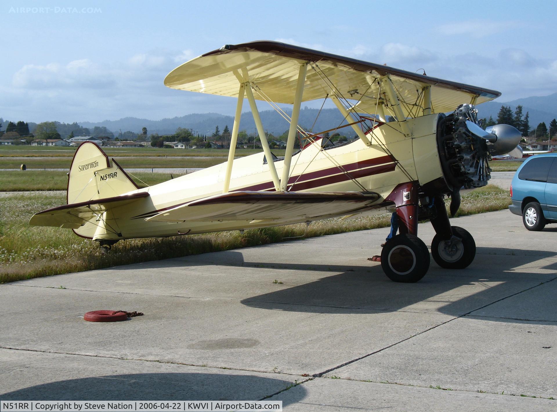 N51RR, 1943 Boeing PT-13 C/N R75-5535, 1943 Boeing PT-13 @ Watsonville, CA