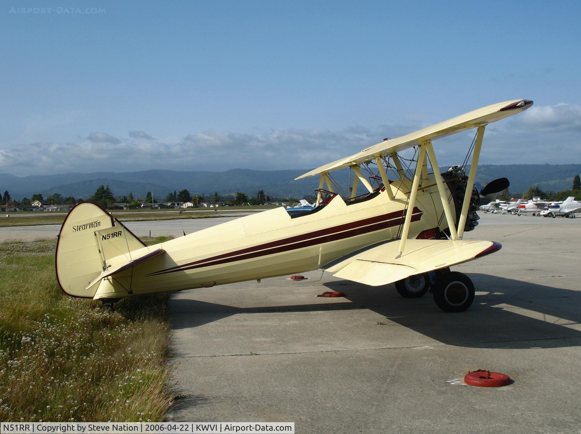 N51RR, 1943 Boeing PT-13 C/N R75-5535, 1943 Boeing PT-13 @ Watsonville, CA