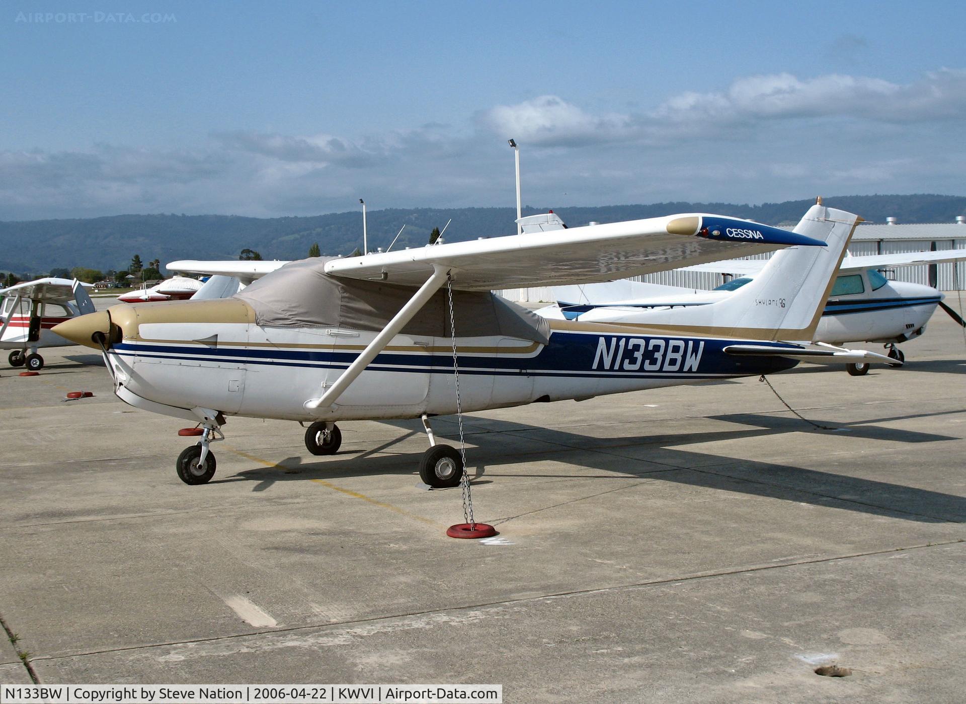 N133BW, Cessna R182 Skylane RG C/N R18200450, Cessna R182 with cockpit cover @ Watsonville, CA