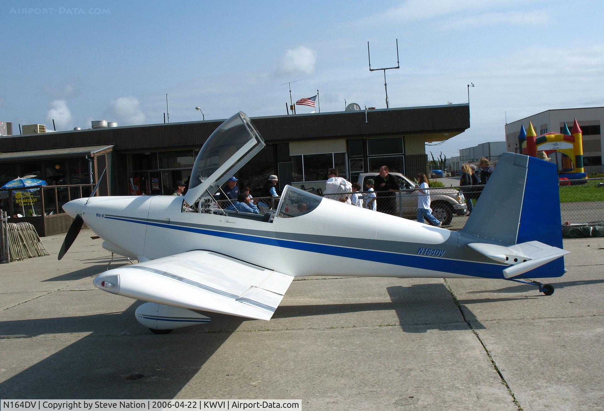 N164DV, 2004 Vans RV-9 C/N 90164, 2004 Thomas VANS RV-9 with canopy open @ Watsonville, CA